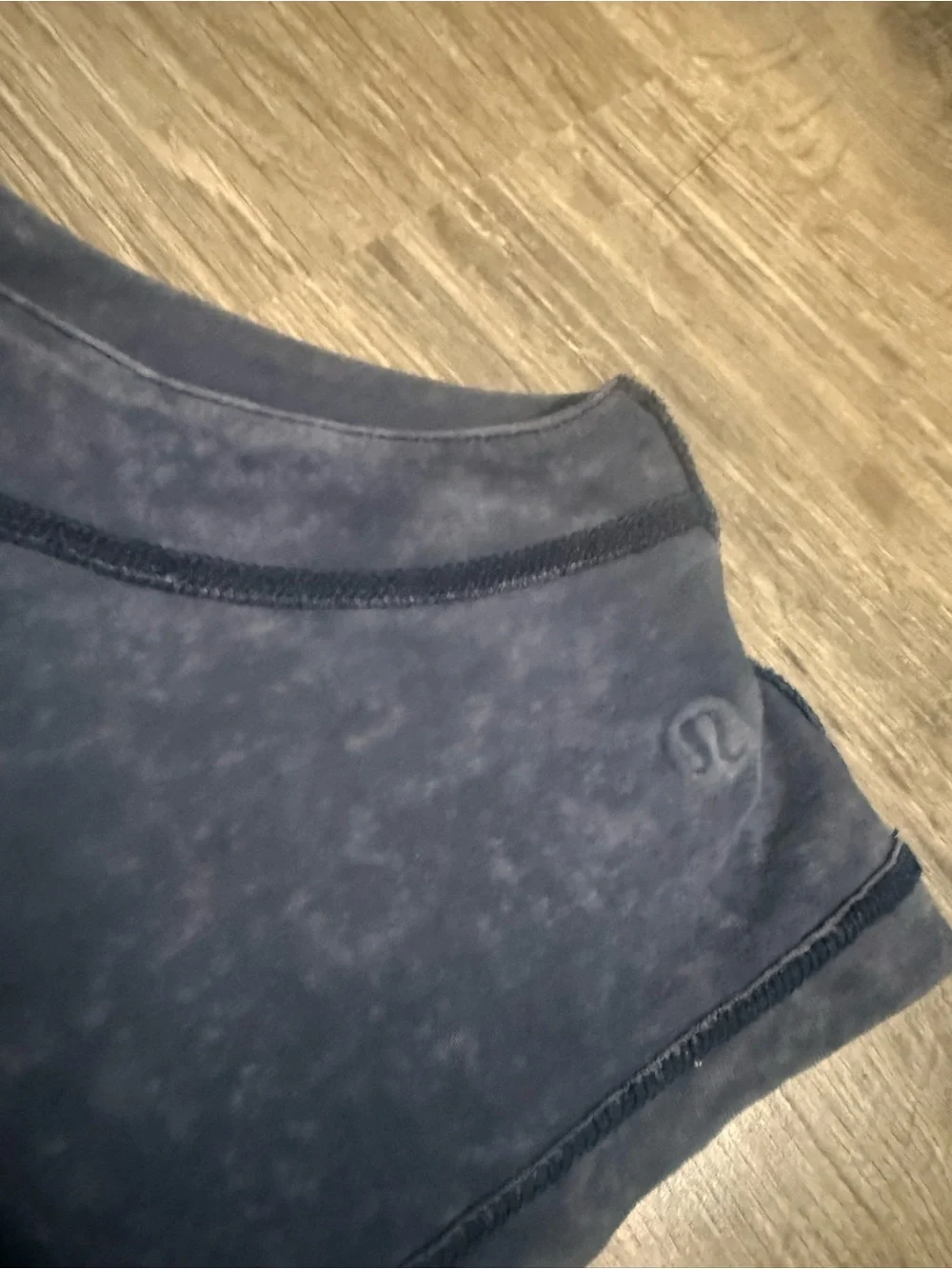 lululemon athletica Washed Navy Cropped Muscle Tank